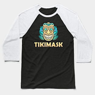 Tiki mask Character Design Baseball T-Shirt